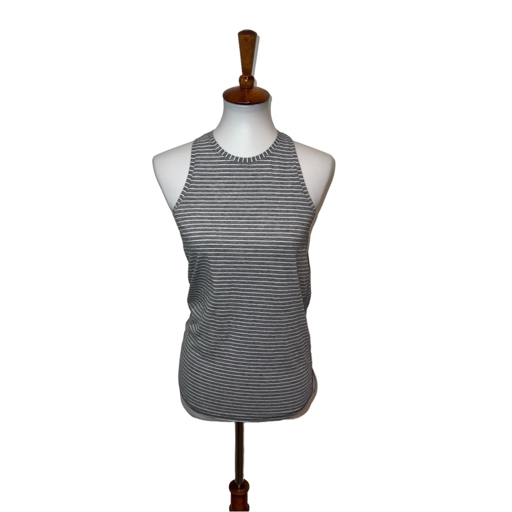 Lululemon All Tied Up Tank Gray Striped Size 4